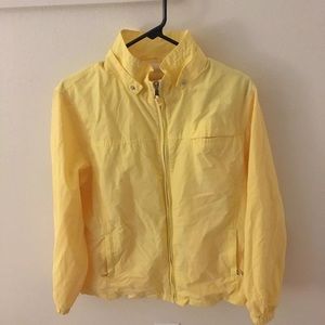 Yellow Windbreaker Jacket